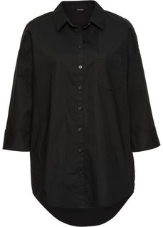 Рубашка оверсайз (черный) Bonprix