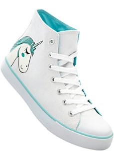 Высокие кеды (белый с принтом) Bonprix