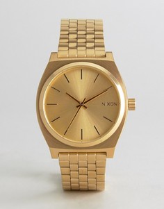 Золотистые часы-браслет Nixon Time Teller - Золотой