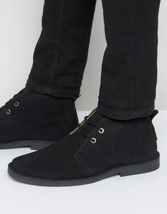 Ben Sherman Mocam Desert Boots In Black Suede - Черный