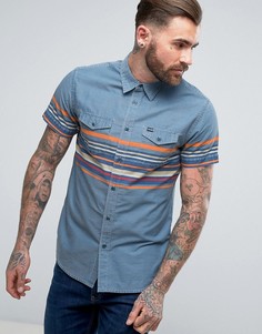 Рубашка с короткими рукавами в стиле вестерн Wrangler - Синий