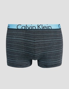 Хлопковые боксеры-брифы в полоску Calvin Klein ID - Синий