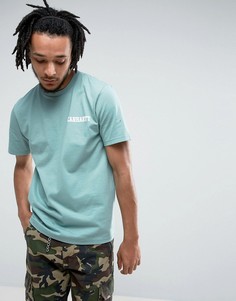 Футболка классического кроя с надписью Carhartt WIP College - Зеленый