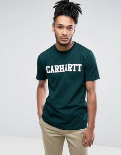 Футболка классического кроя Carhartt WIP College - Зеленый