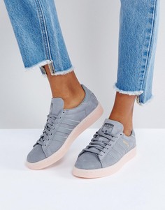 Темно-серые кроссовки adidas Campus - Серый