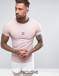Розовая обтягивающая футболка Puma эксклюзивно для ASOS - Розовый