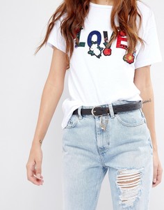 Ремень из цепочек с подвесками New Look - Черный