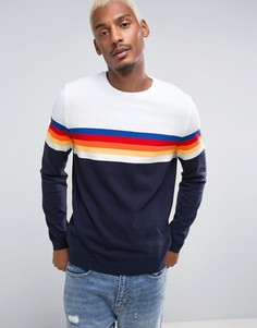 Сине-белый джемпер в полоску ASOS - Мульти