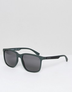 Солнцезащитные очки в квадратной оправе Emporio Armani - Зеленый