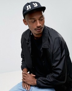 6-панельная бейсболка с логотипом NY HUF - Черный