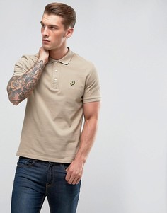 Светло-серая футболка-поло Lyle &amp; Scott - Светло-серый