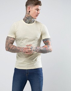 Полосатая футболка Brave Soul - Желтый