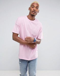 Розовая расклешенная oversize-футболка ASOS - Розовый