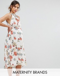 Платье с принтом и оборками Hope &amp; Ivy Maternity - Мульти