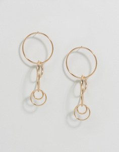 Серьги-кольца ASOS - Золотой