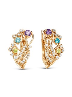 Ювелирные серьги Серебро России