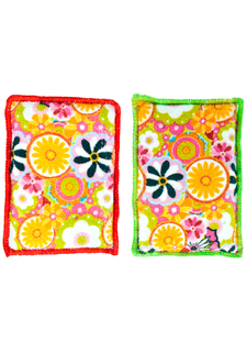 Губка для мытья посуды в комплекте (2 шт.) CITRIC RED VIGAR