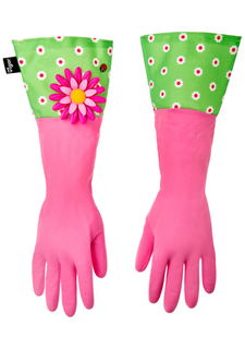 Перчатки для уборки FLOWER POWER VIGAR