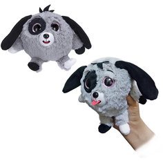 Мягкая игрушка Собачка "Дразнюка-Zooка", серая, 13см, 1Toy