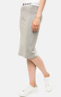 Эластичная юбка-карандаш с разрезом Hilfiger Denim