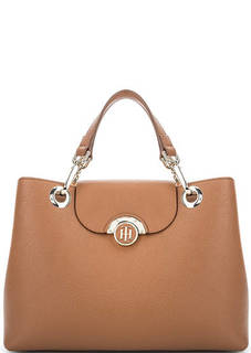 Коричневая сумка со съемным клапаном Tommy Hilfiger