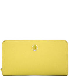 Желтый кошелек на молнии Tommy Hilfiger