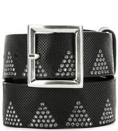 Кожаный ремень с декоративной отделкой Replay