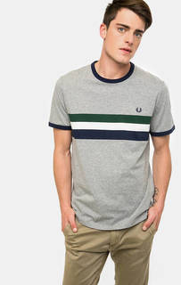 Хлопковая футболка с круглым вырезом Fred Perry