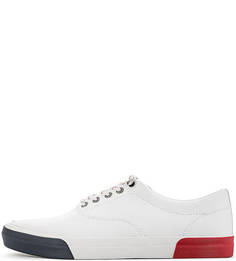 Белые кожаные кеды Tommy Hilfiger