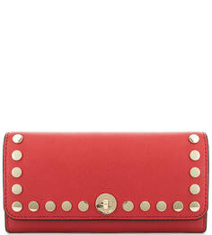 Кожаный кошелек с металлическим декором Michael Michael Kors