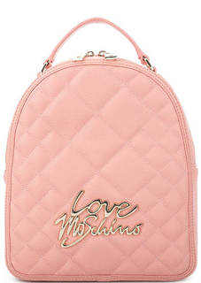 Стеганый рюкзак с тонкими лямками Love Moschino