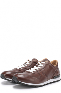 Кожаные кроссовки на шнуровке Tod’s Tods