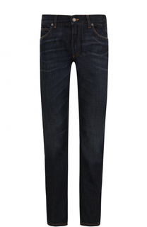 Джинсы прямого кроя с контрастной прострочкой Dolce & Gabbana