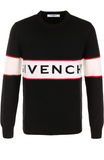 Шерстяной свитер с контрастной отделкой Givenchy