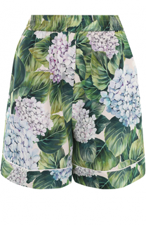 Шелковые шорты с цветочным принтом Dolce &amp; Gabbana