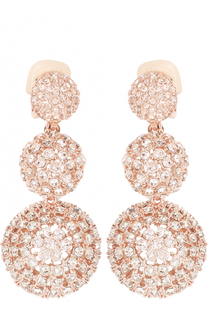 Серьги-клипсы с кристаллами Swarovski Oscar de la Renta