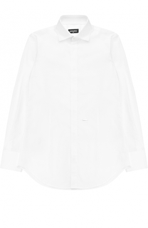 Хлопковая рубашка прямого кроя Dsquared2