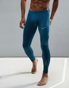 Синие леггинсы Nike Running Dri-FIT Tech 857845-425 - Синий