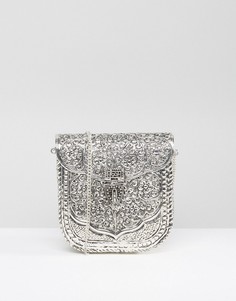 Металлическая сумка с гравировкой ручной работы Park Lane - Серебряный