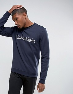 Свитшот с логотипом Calvin Klein - Темно-синий