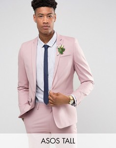 Приталенный пиджак пыльно-розового цвета ASOS TALL Wedding - Розовый