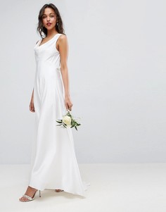 Платье макси с легкой драпировкой ASOS BRIDAL - Мульти