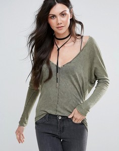 Свободный топ Free People Santa Cruz - Зеленый