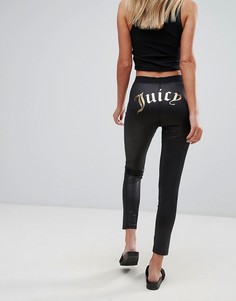 Леггинсы с логотипом Juicy Couture Gothic - Черный