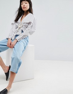 Рубашка в полоску ASOS WHITE - Белый