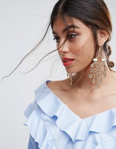 Крупные серьги ASOS - Золотой