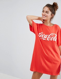 Футболка с большим принтом Coca-Cola ASOS - Красный