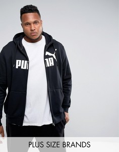 Худи черного цвета на молнии Puma PLUS ESS No1 83825901 - Черный