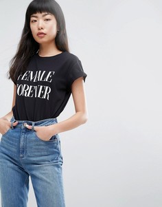 Футболка с принтом ASOS - Черный