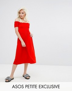 Сарафан миди с открытыми плечами ASOS PETITE - Мульти